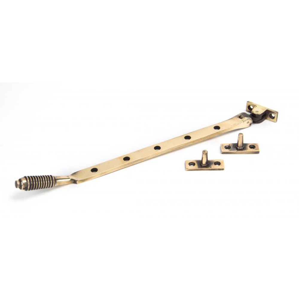 From the Anvil Reeded Stay (12 Inch) - Polished Bronze